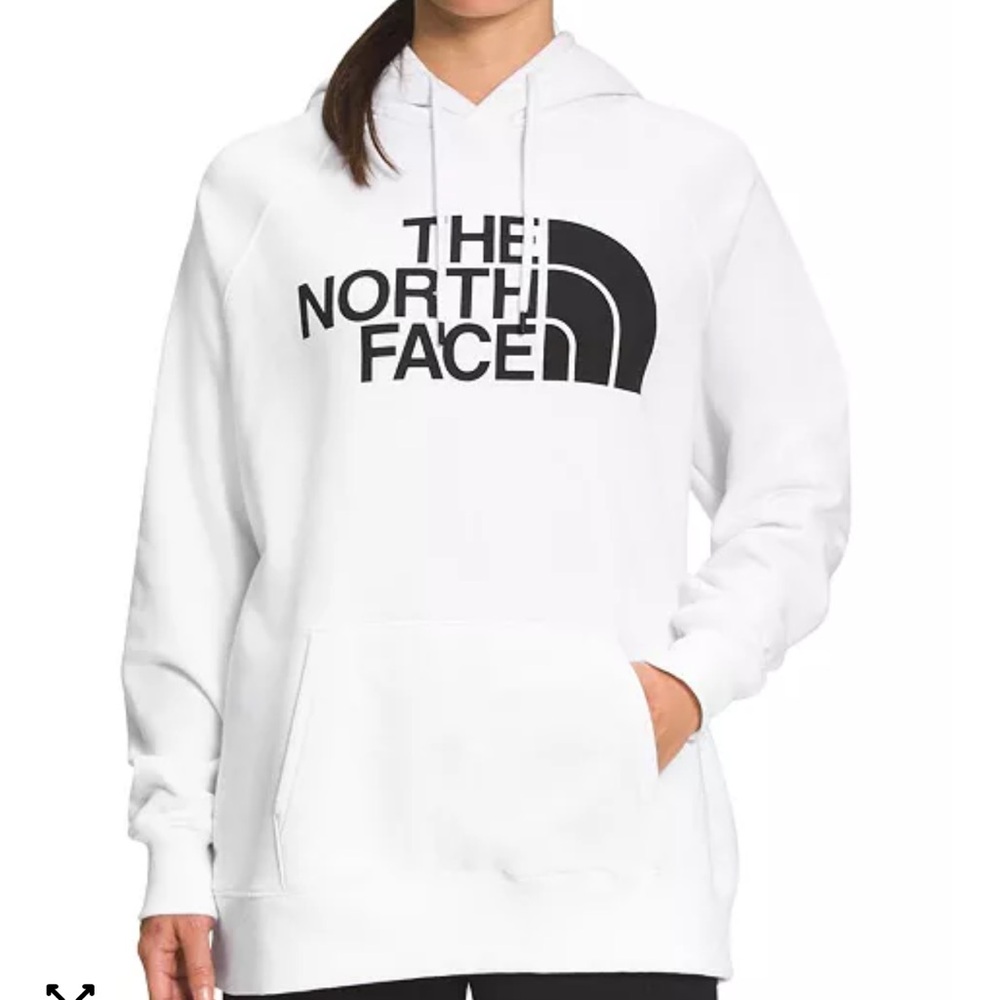 NWOT The North Face White Sweatshirt with Black Logo Size M
